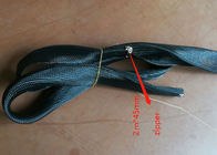 注文のジッパーの袖ケーブルの覆いは、ケーブル ハーネスのための編みこみの袖をファスナーを絞める